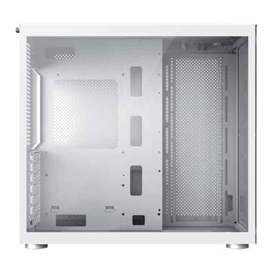 (image for) GameMax Infinity Mid Tower Tempered Glass White PC Gaming Case